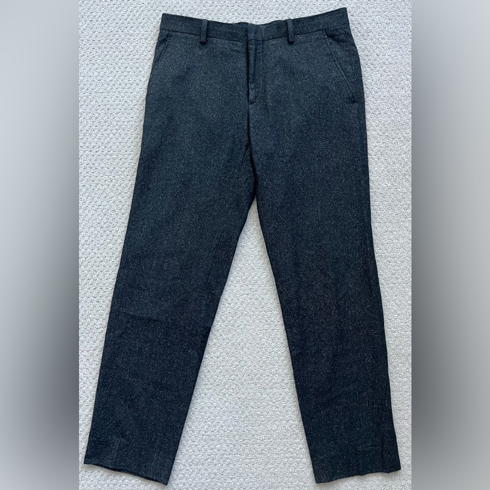 Ami Dark Charcoal Gray Tailored Pants